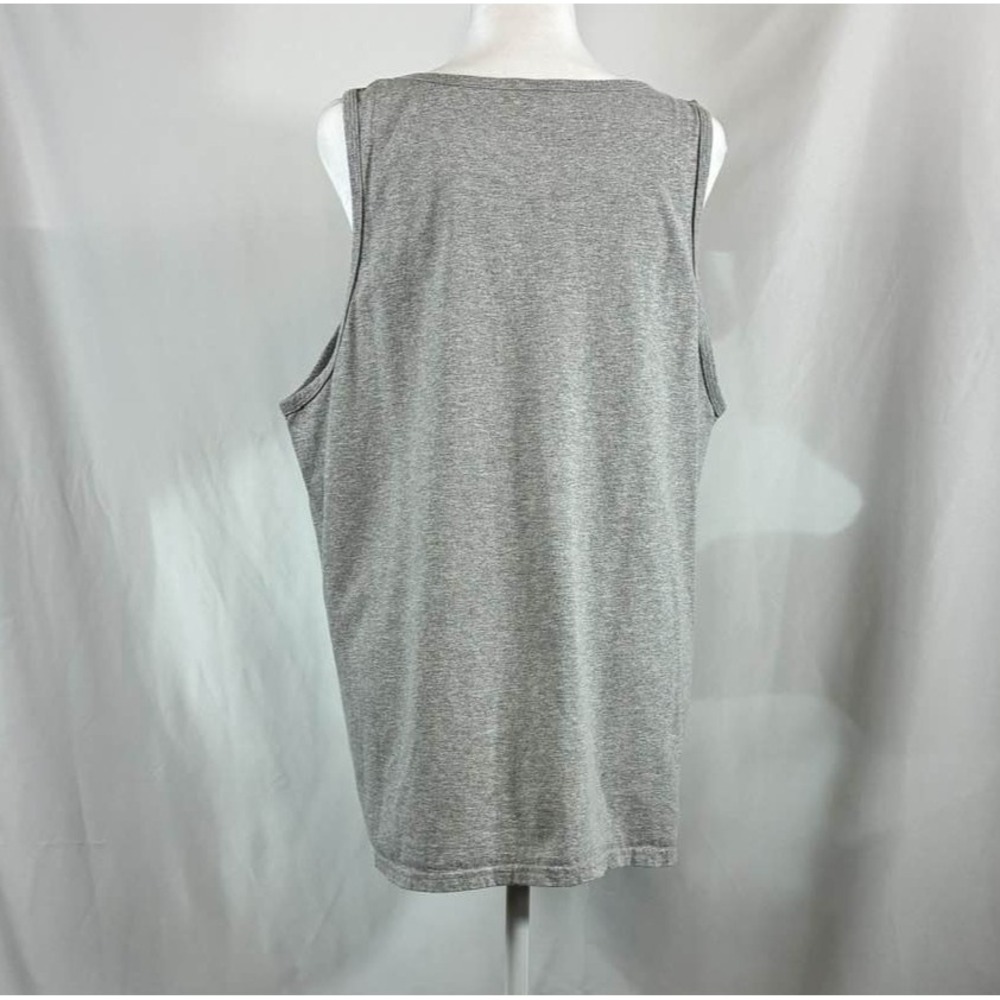 Funny Cat Graphic Tank Top Large Gray Multitasking Humor Sleeveless Shirt MS - Picture 4 of 9